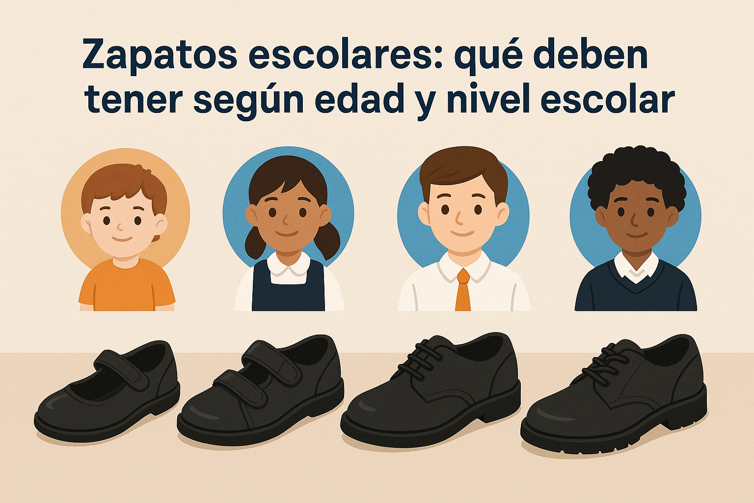 Zapatos escolares: qué deben tener según edad y nivel escolar
