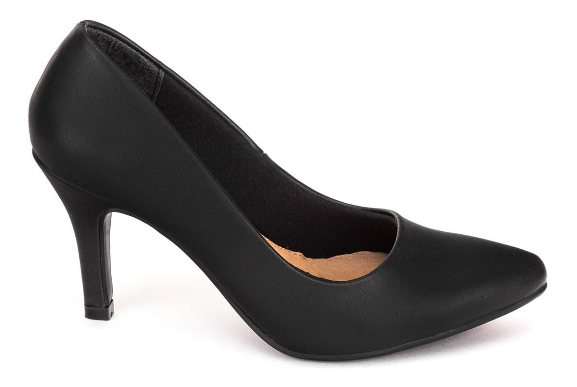 Zapatilla Dama Tacón Negro Lady Paulina 02290