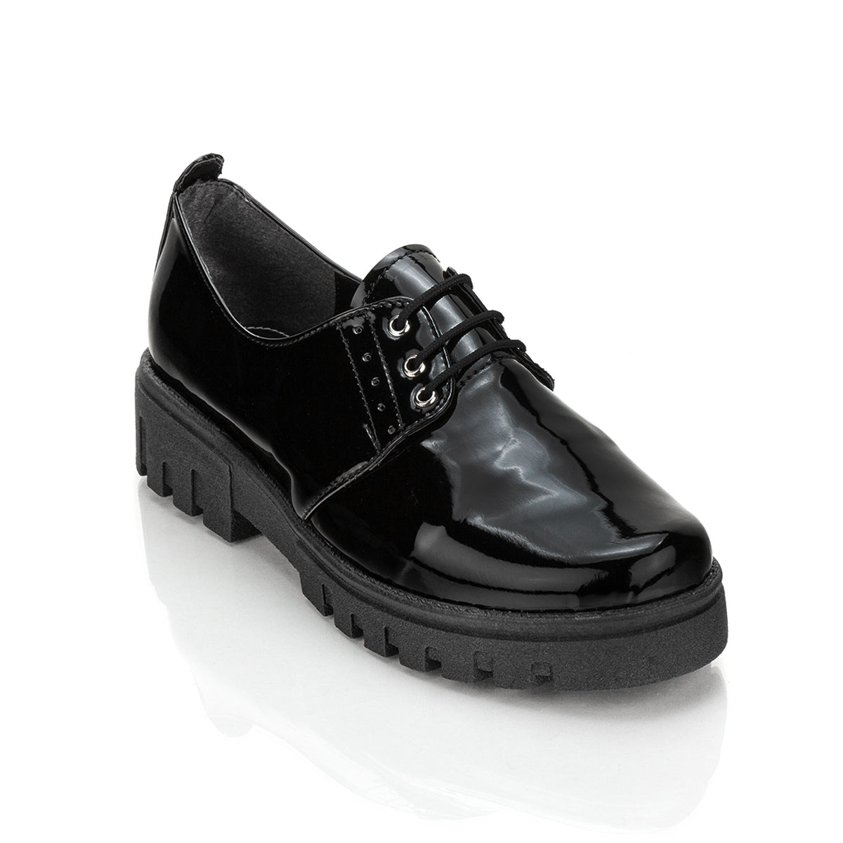 Zapato Vestir Blucher de Charol Dama Touche 03224