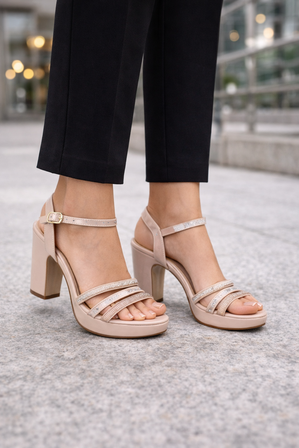 Zapatilla Brillos Maquillaje Para Mujer Joza 05411