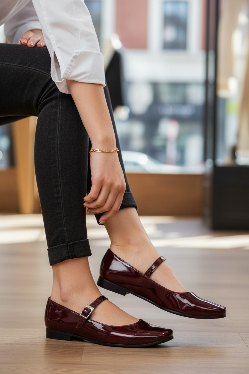 Zapato Balerina Hebilla Para Mujer Caramel 06442/43