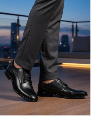 Zapato Derby Hombre de Cuero Christian Gallery 08154