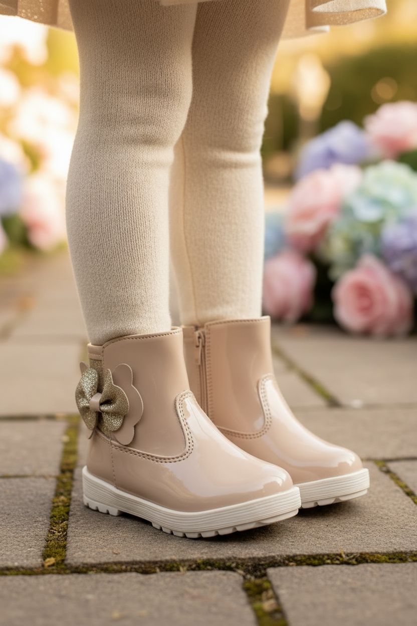 Bota Happy Shoes Para Niña Moda Moño 08353-08355