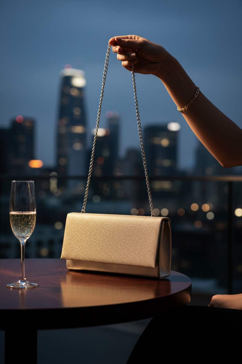 Bolsa de Noche Clutch Para Mujer Happy Shoes 08726