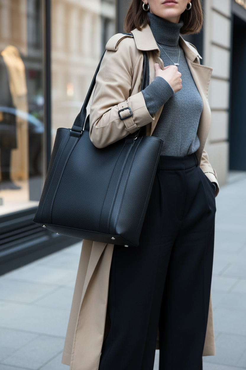 Bolso Tote Clásico Para Mujer Roger 5482-5483