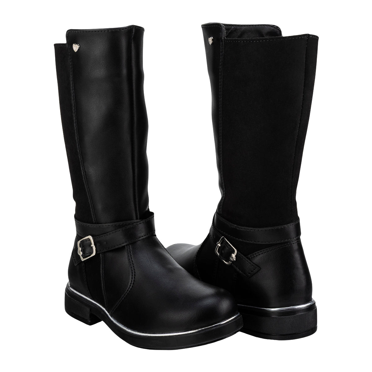 Bota Casual Larga Corazón Niña Bambino 07849