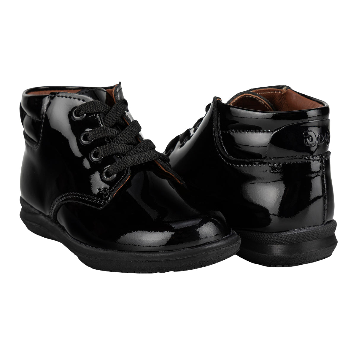 Bota De Charol Escolar Para Niño Dogi 08535