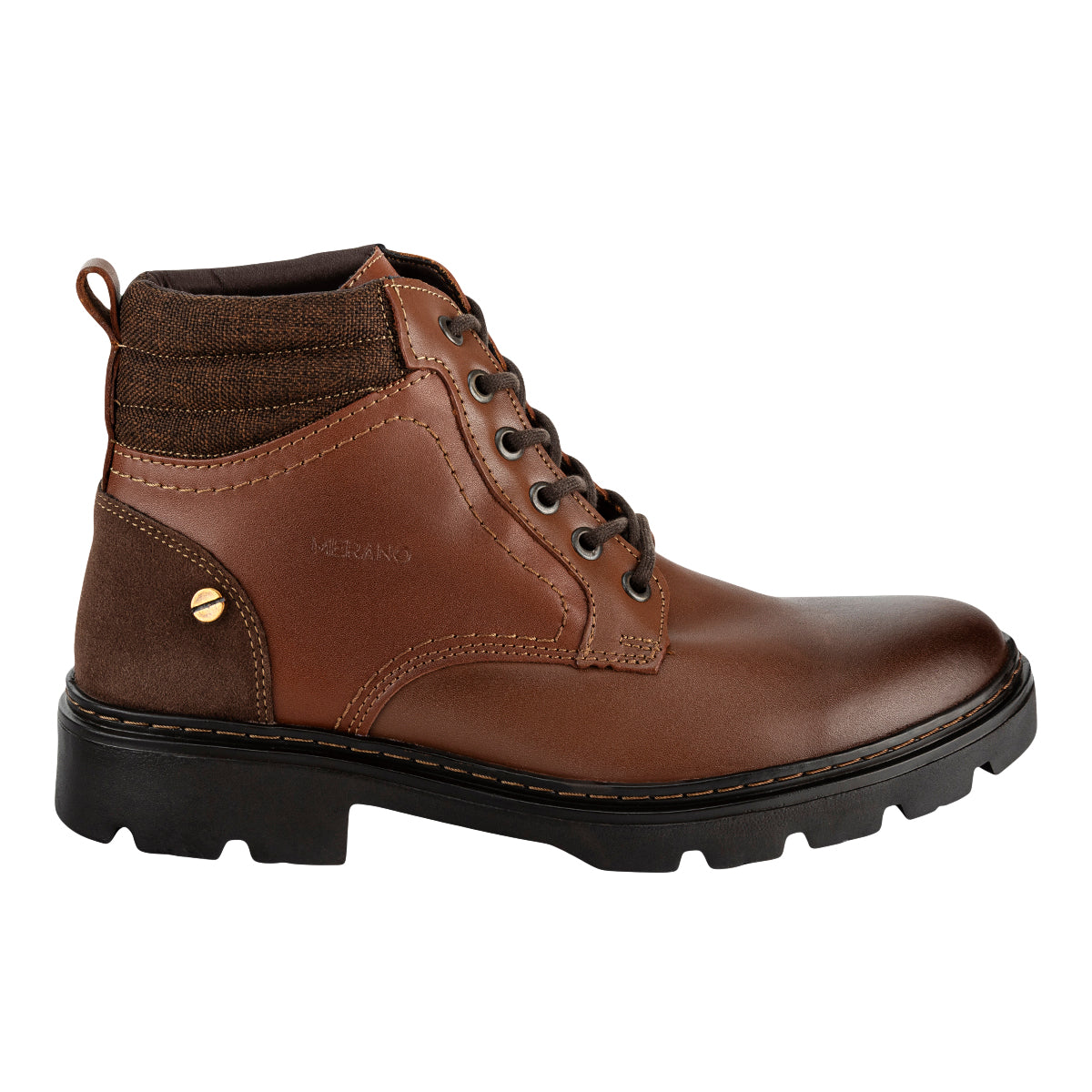Bota De Cuero Casual Para Hombre Merano 08288