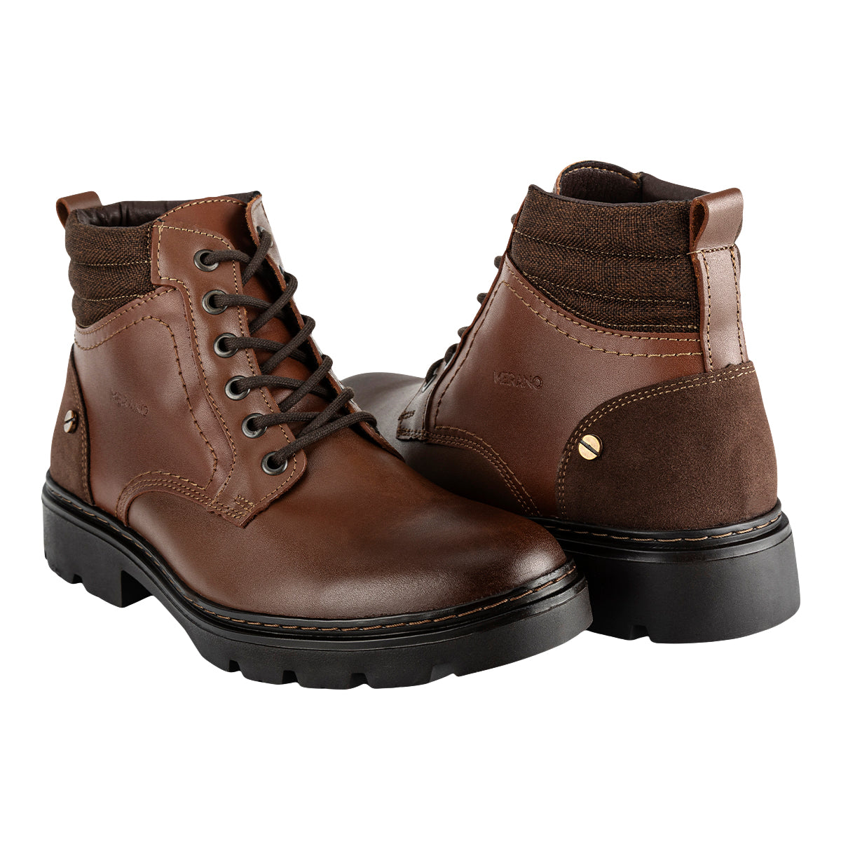 Bota De Cuero Casual Para Hombre Merano 08288