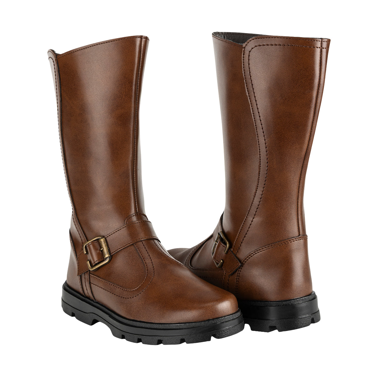 Bota Estilo Ecuestre Alta Para Niña Happy Shoes 09278