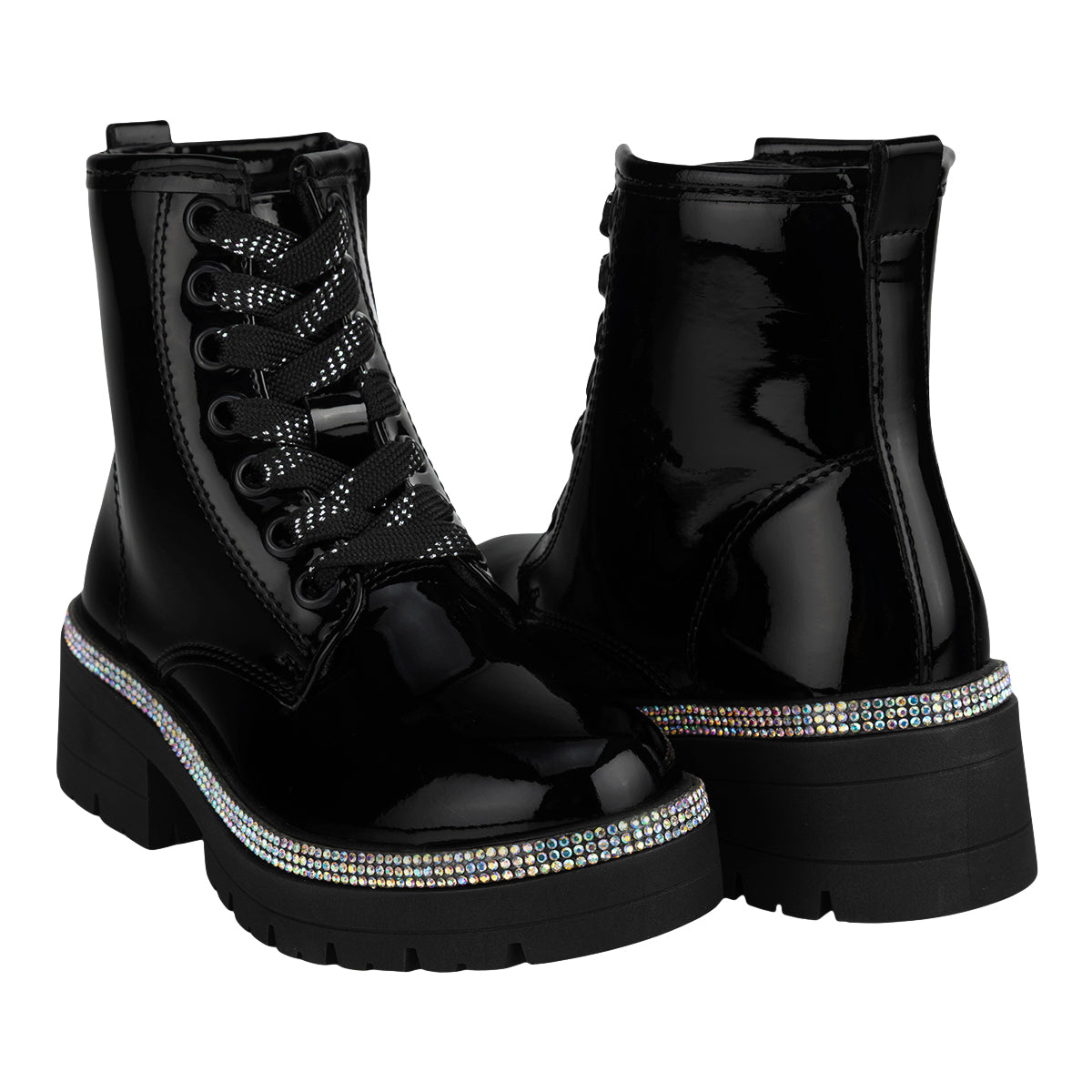 Botín Bambino Para Niña Urbanas Combat Plataforma 09085 Bambino Botas Bambino Calzado con Estilo en México