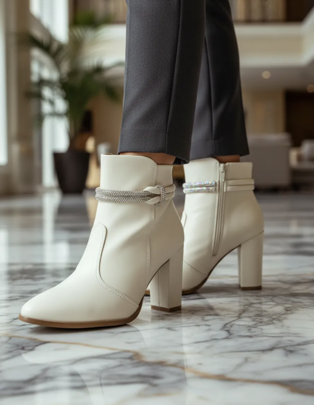 Botín Casual Tacón Ancho Para Mujer Beira Rio 07143-07144