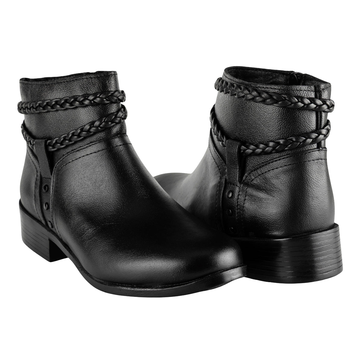 Botín Casual Trenza Para Mujer Florenza 08201