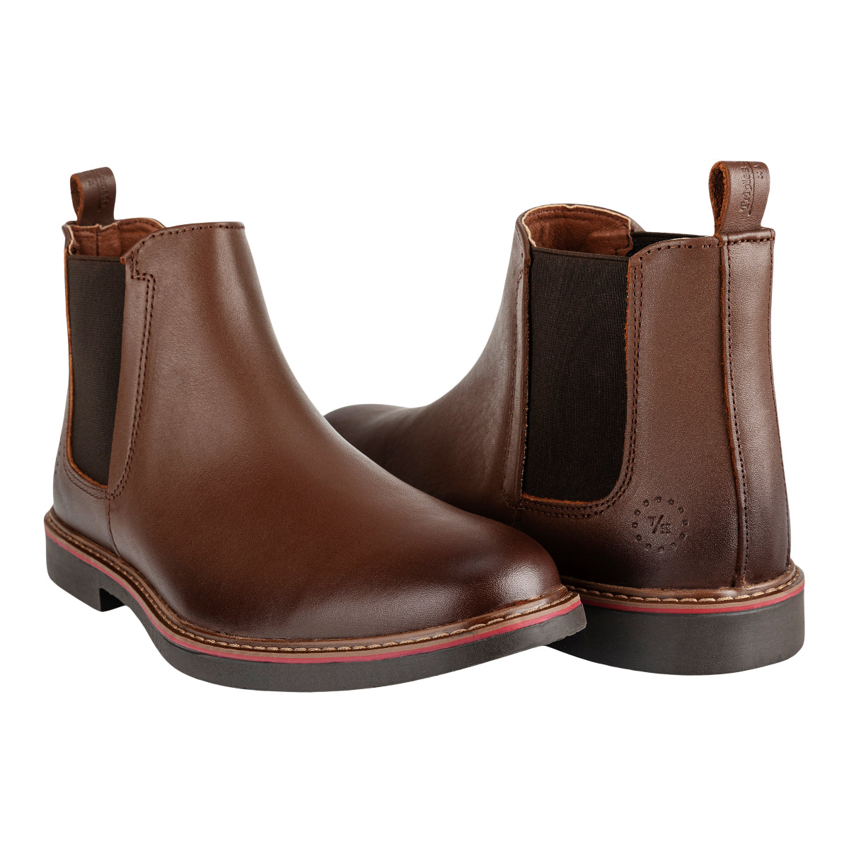 Botín Chelsea De Piel Para Hombre Triples 09429