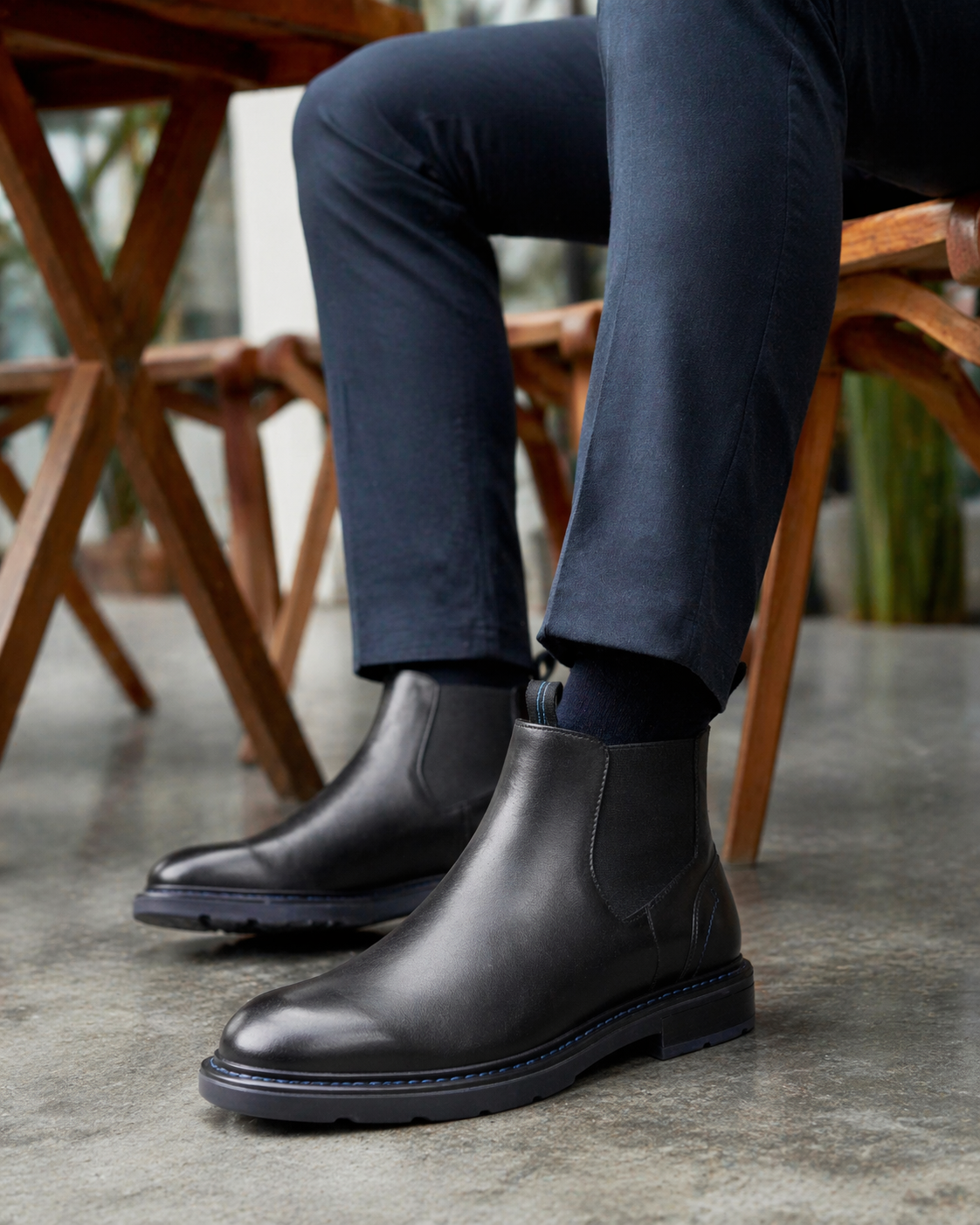 Botín Chelsea Flexi Para Hombre Piel 07913