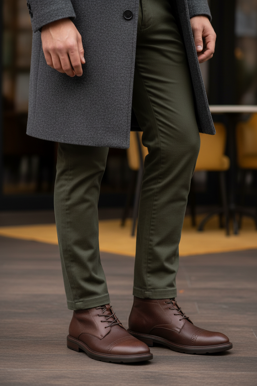 Botín Flexi Para Hombre Casual De Piel 09033 Flexi Botas Flexi Calzado con Estilo en México