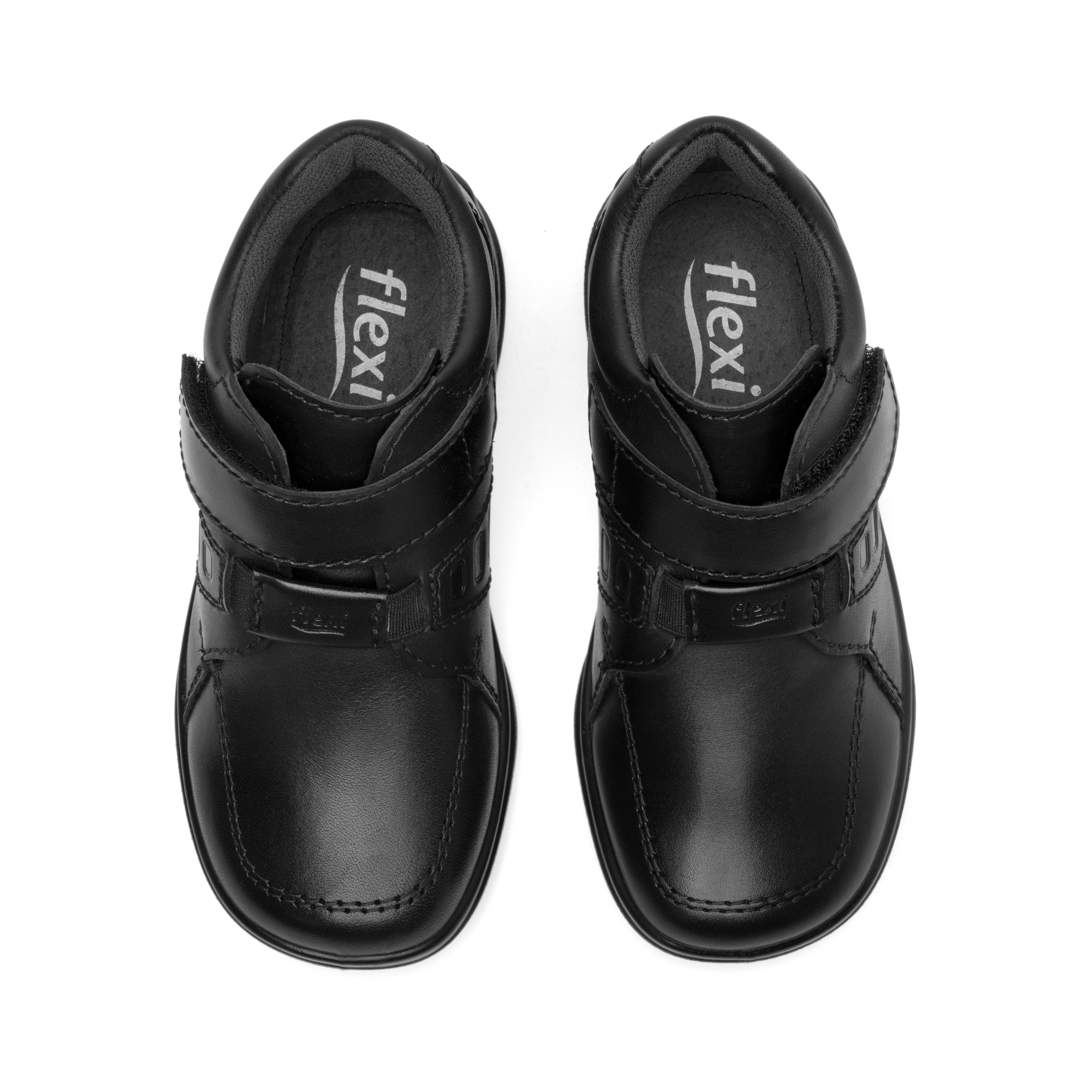 Botín Flexi Para Niño Velcro Negro 04187