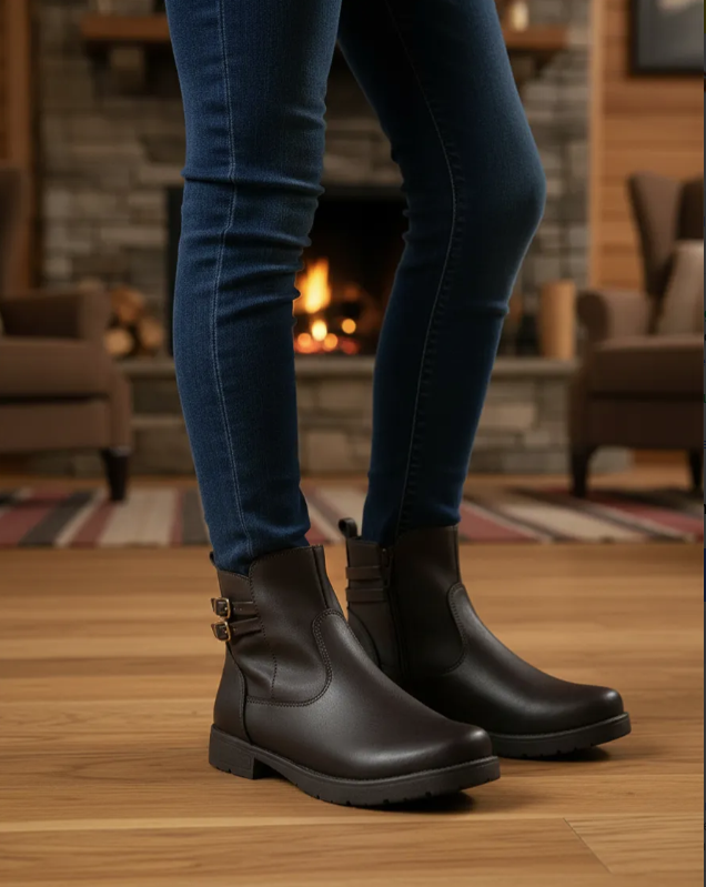 Botines Casuales Para Niña Café Confratelli 08159