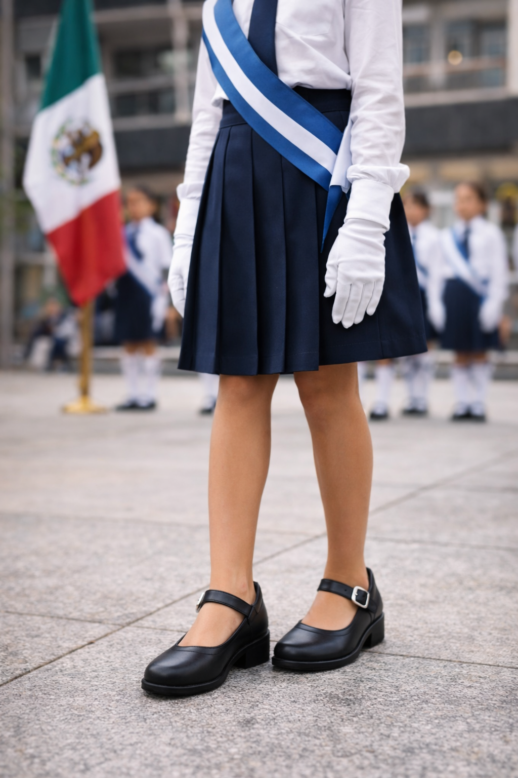 Zapato Escolar Negro Joven Lgc 00390