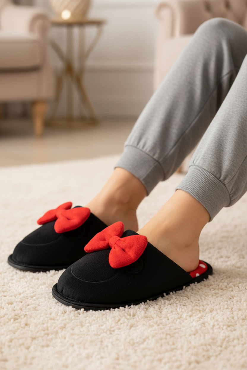 Pantuflas Descanso Minnie Para Mujer Arra 09187