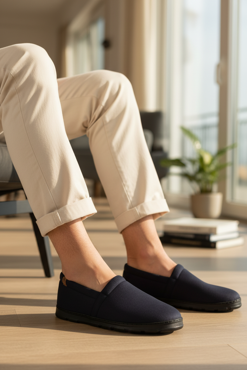 Pantuflas Tipo Mocasín Para Hombre Calzatura 09007