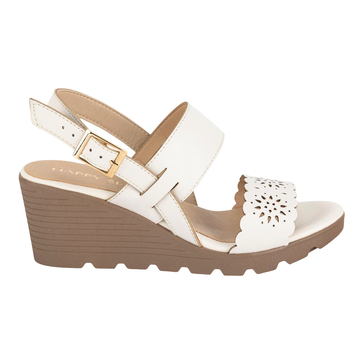 Sandalia Happy Shoes Para Mujer Calada 08414