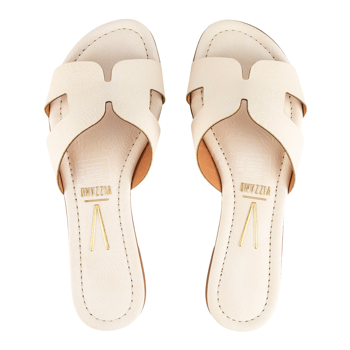 Sandalia Casual Piso Cómodas Para Mujer Vizzano 08119