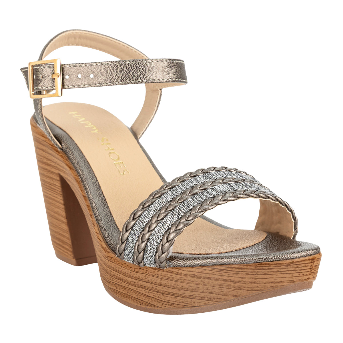 Sandalia Casual Trenza Para Mujer Happy Shoes 08410