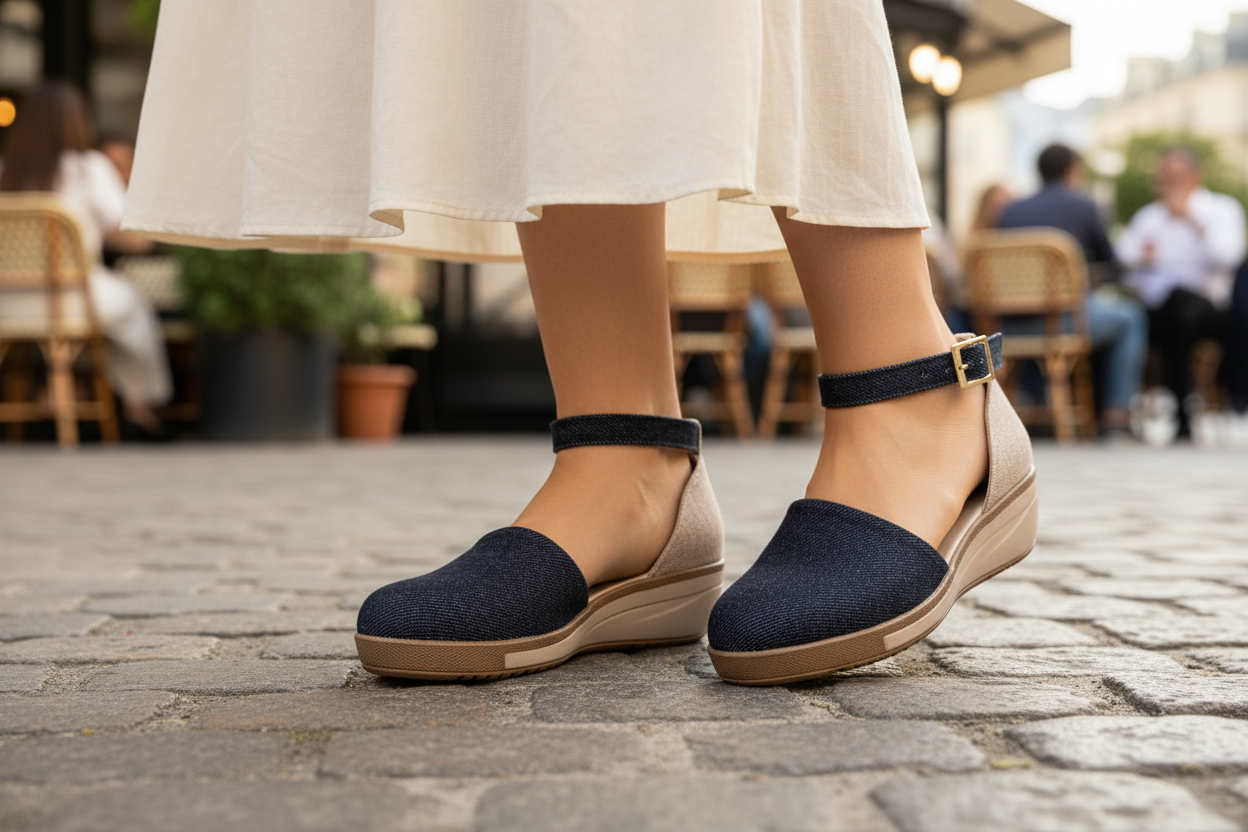 Sandalia Cerrada Para Mujer Happy Shoes 08853