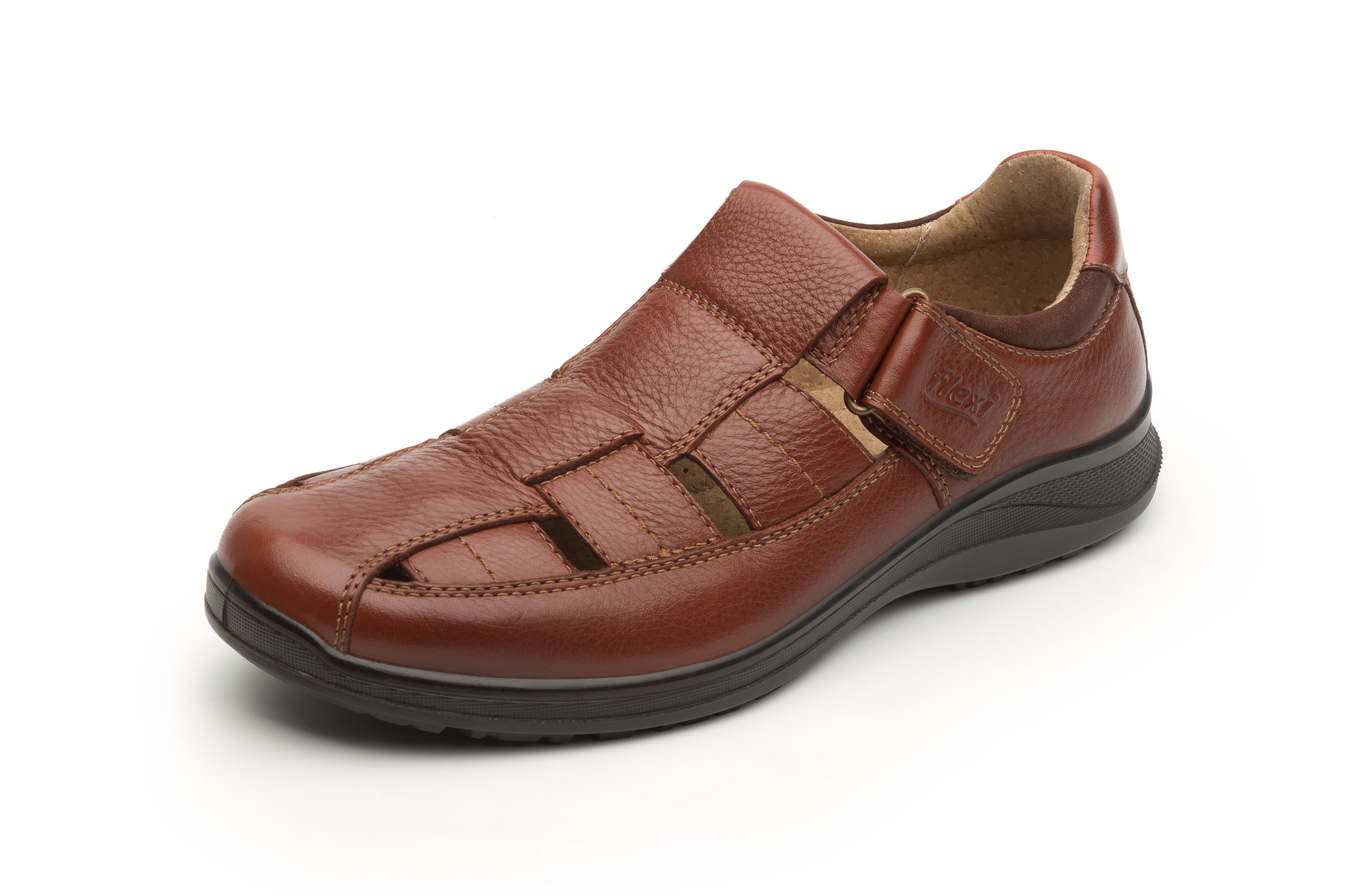 Sandalia Flexi Para Hombre Con Piel Graneada 00115-116 Flexi Sandalias Flexi Calzado con Estilo en México