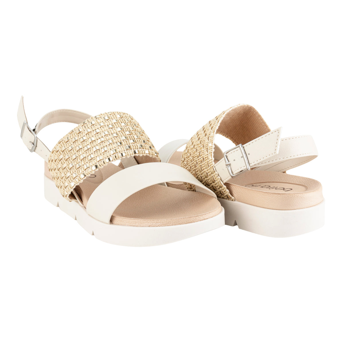 Sandalia Confort Gold Para Mujer Beira Rio 08125