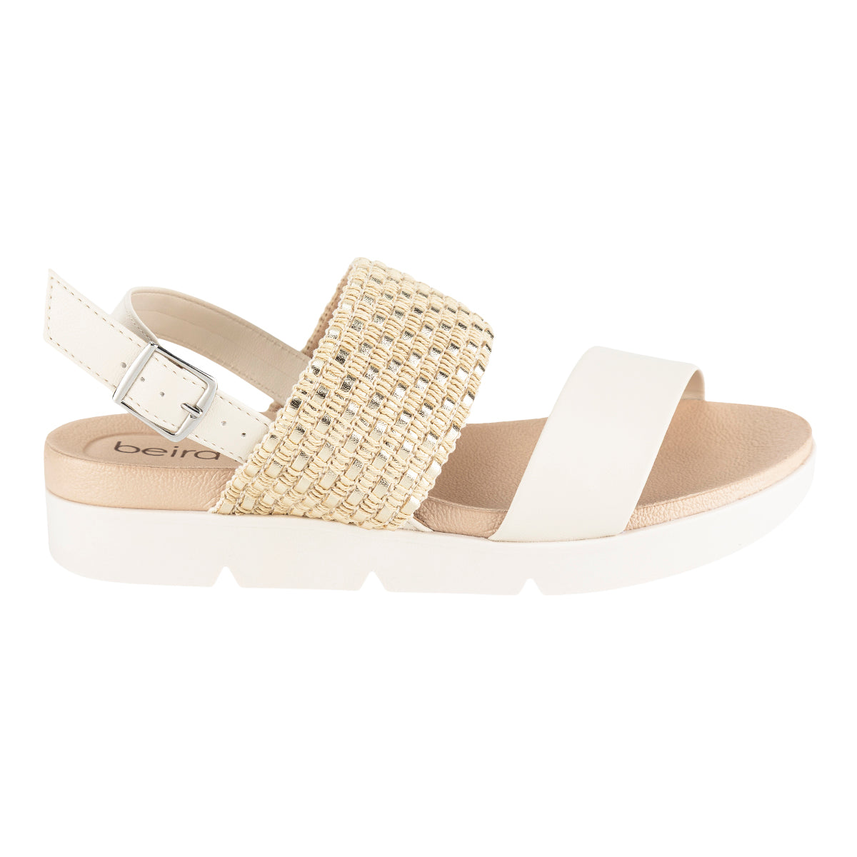 Sandalia Confort Gold Para Mujer Beira Rio 08125