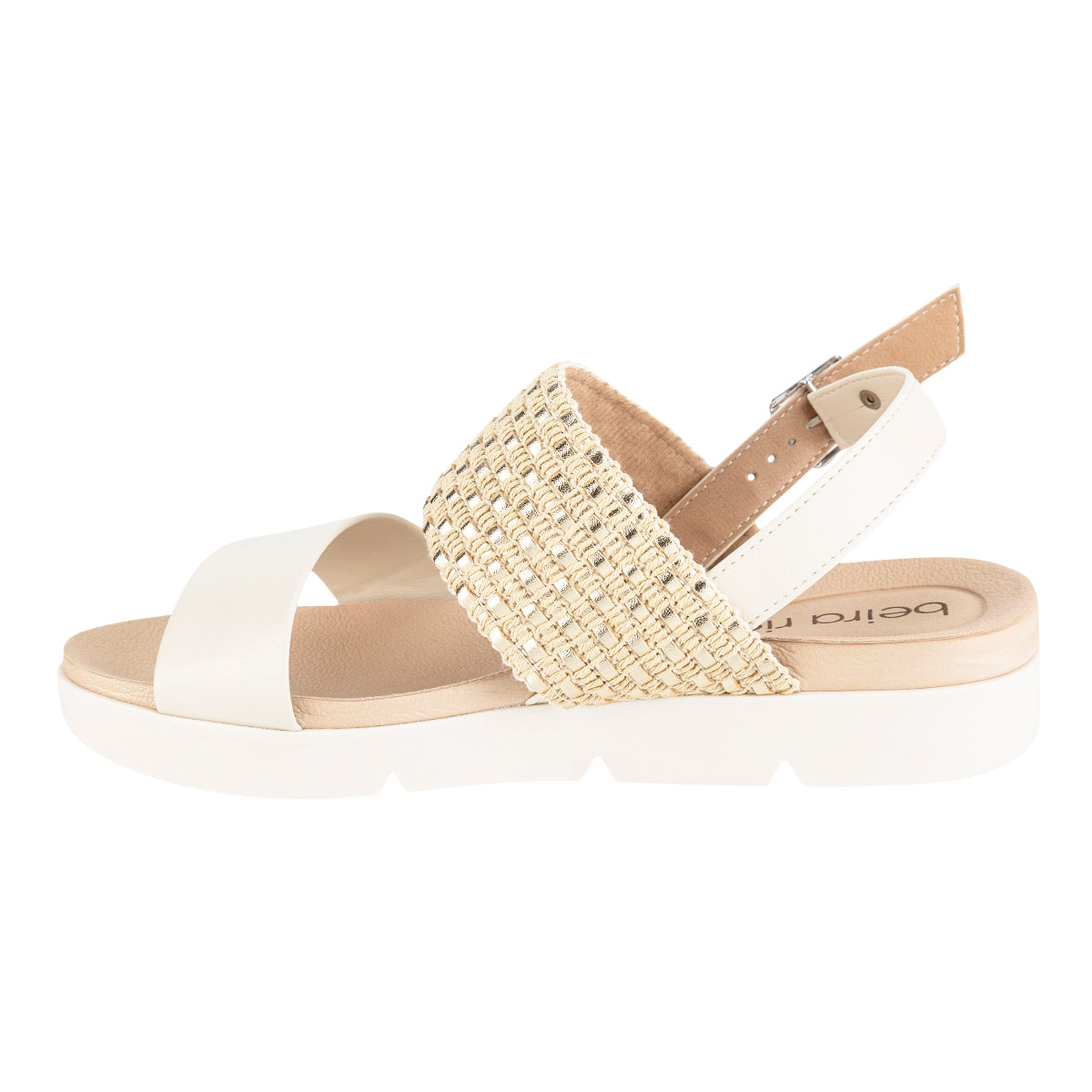 Sandalia Confort Gold Para Mujer Beira Rio 08125