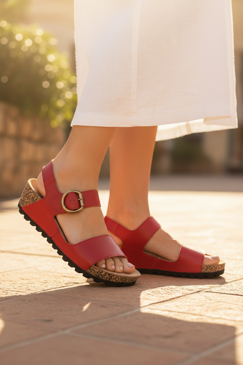 Sandalia Estilo Cuña Para Mujer Viamoda 06551 Viamoda Sandalias Viamoda Calzado con Estilo en México