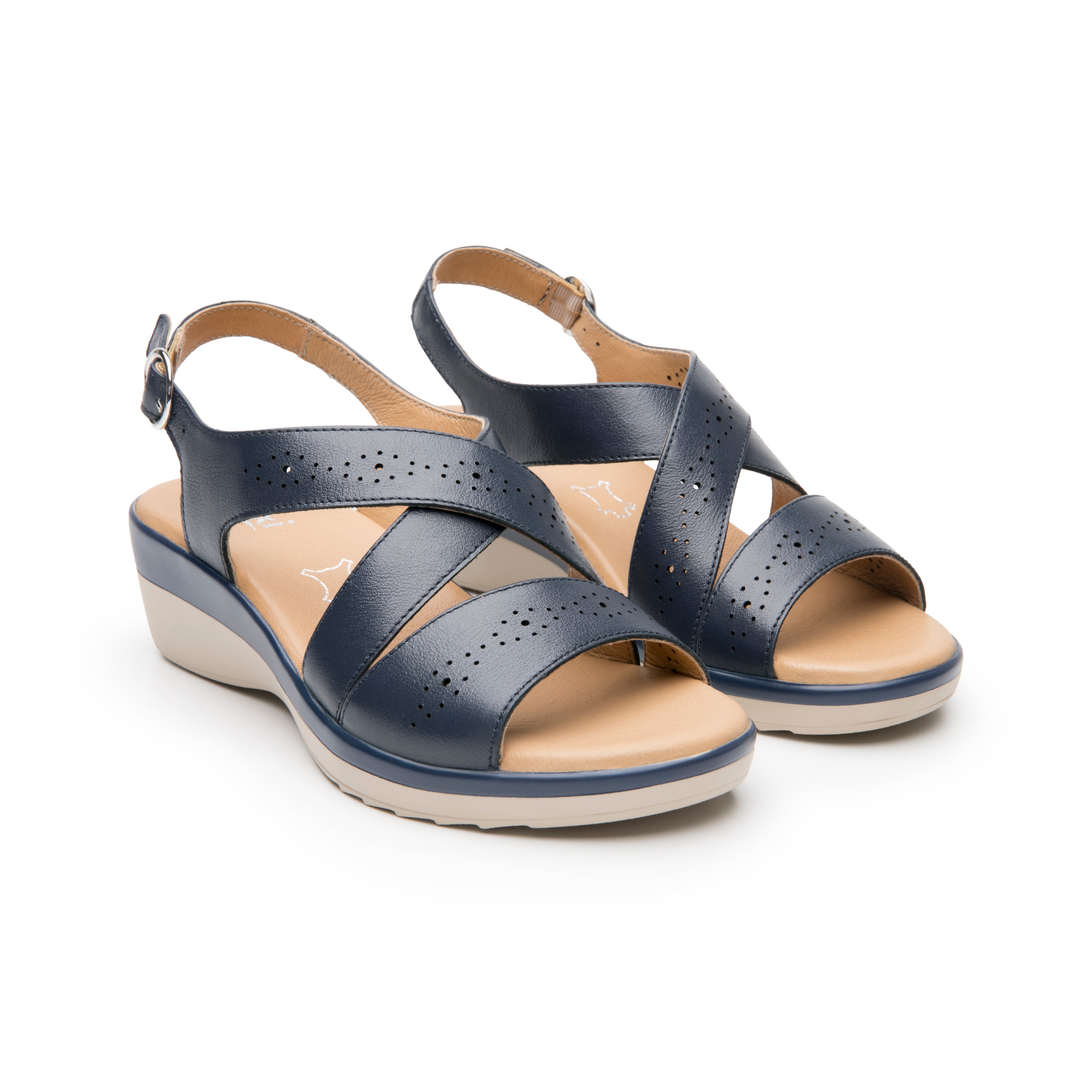 Sandalia Flexi Para Mujer Cuña Baja 08588-08589