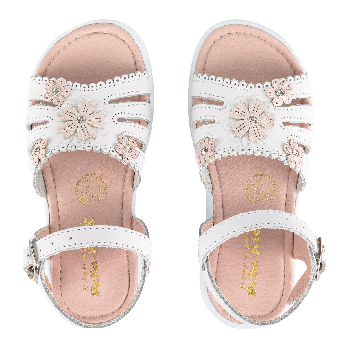 Sandalia Floral Para Niña Peke Kids 08457