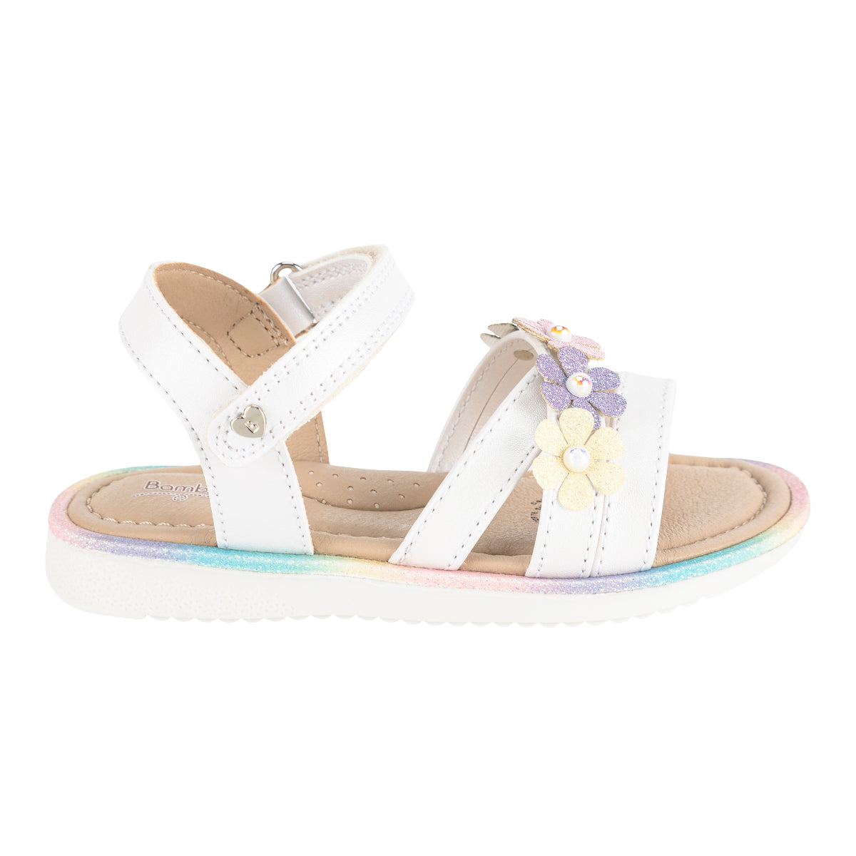 Sandalia Bambino Para Niña Flores 08481