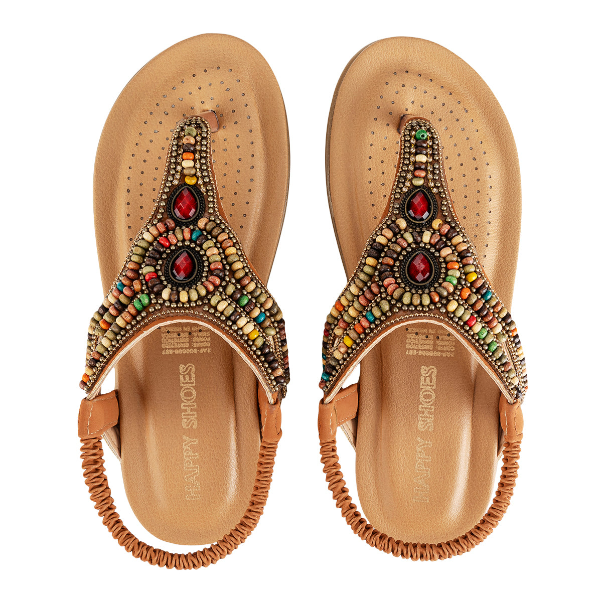 Sandalia Pedrería Para Mujer Happy Shoes 08420