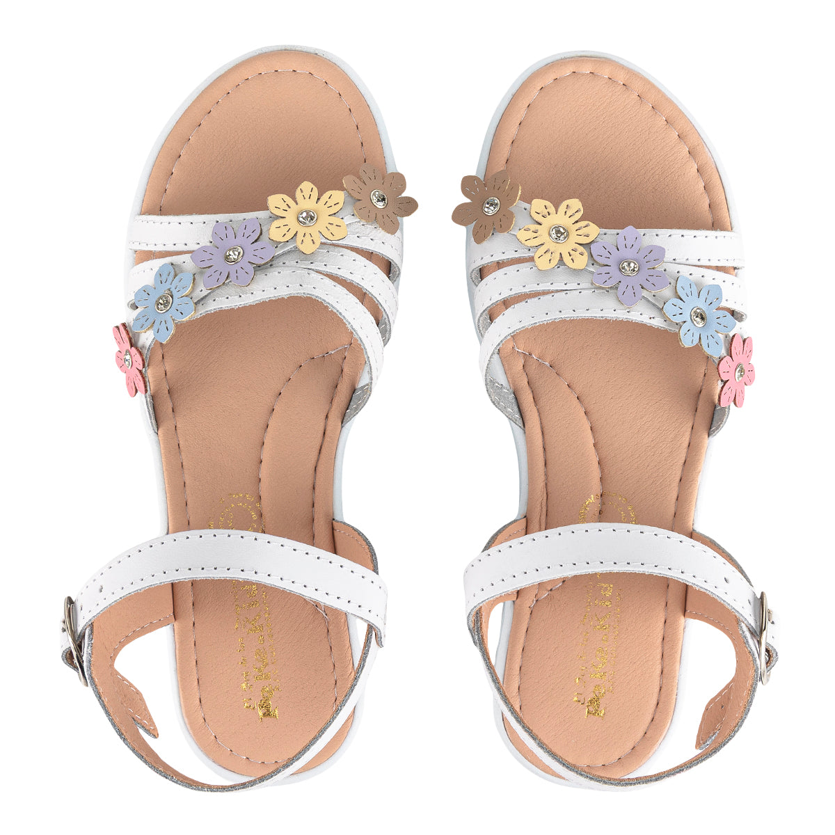 Sandalia Plana Casual Para Niña Peke Kids 08461 Peke Kids Sandalias Peke Kids Calzado con Estilo en México