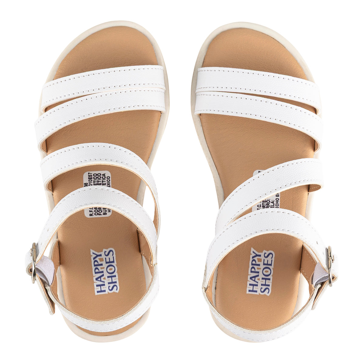 Sandalia Plana Corazón Para Niña Happy Shoes 08471