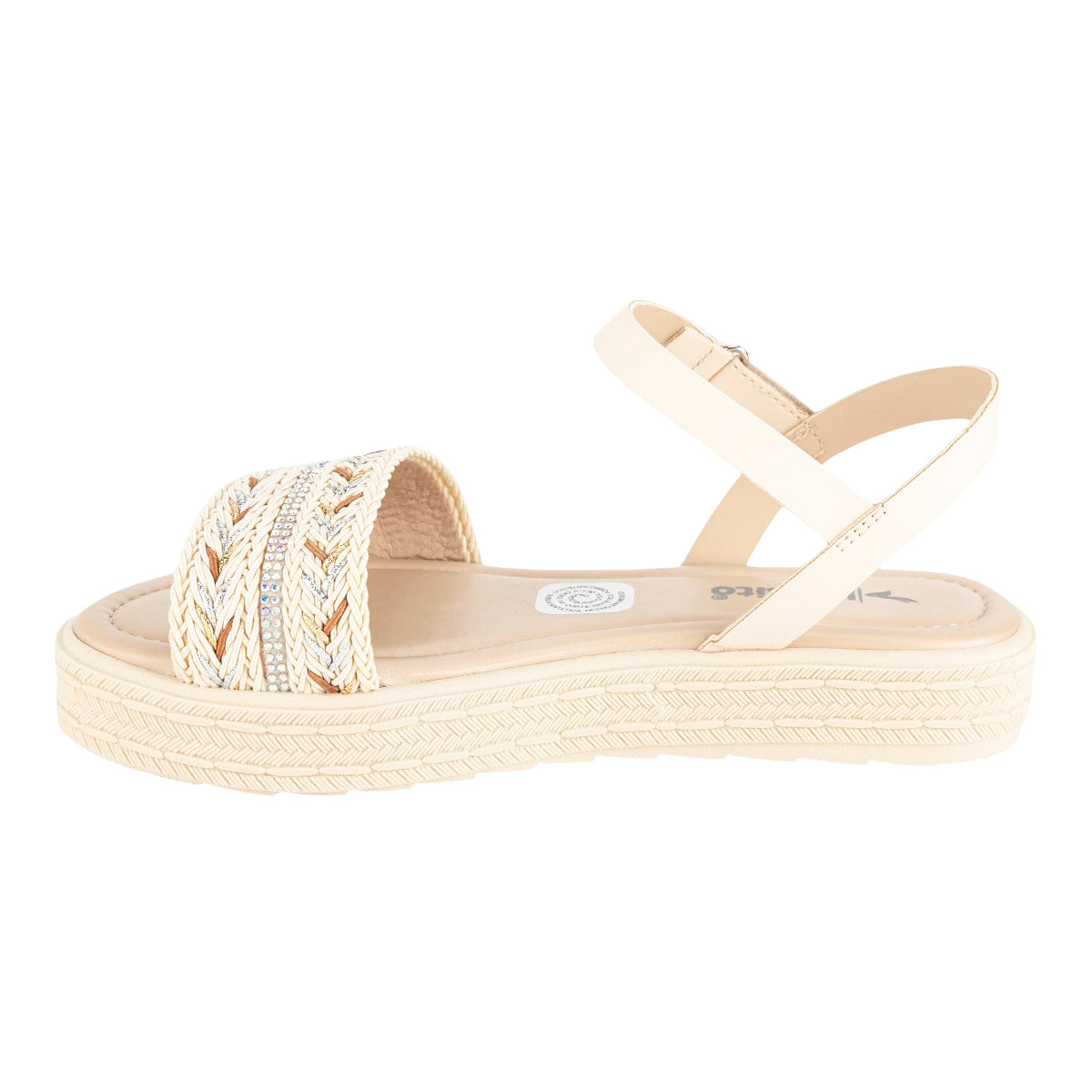 Sandalia Platform Trenzada Para Nina Blasito 08552