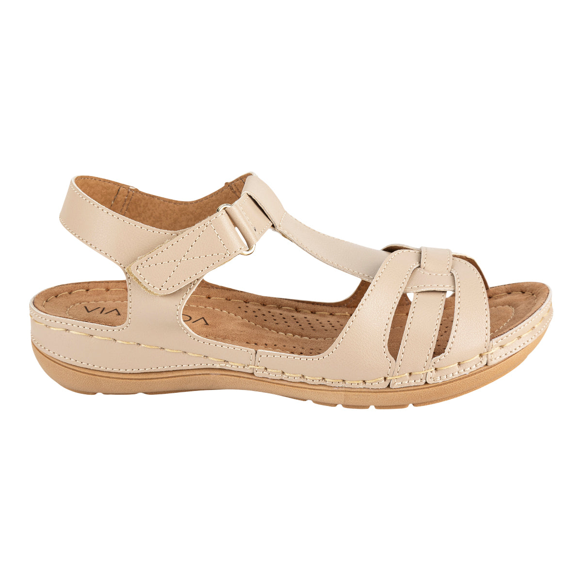 Sandalia Romelia Tiras Para Mujer Viamoda 08477 Viamoda Sandalias Viamoda Calzado con Estilo en México