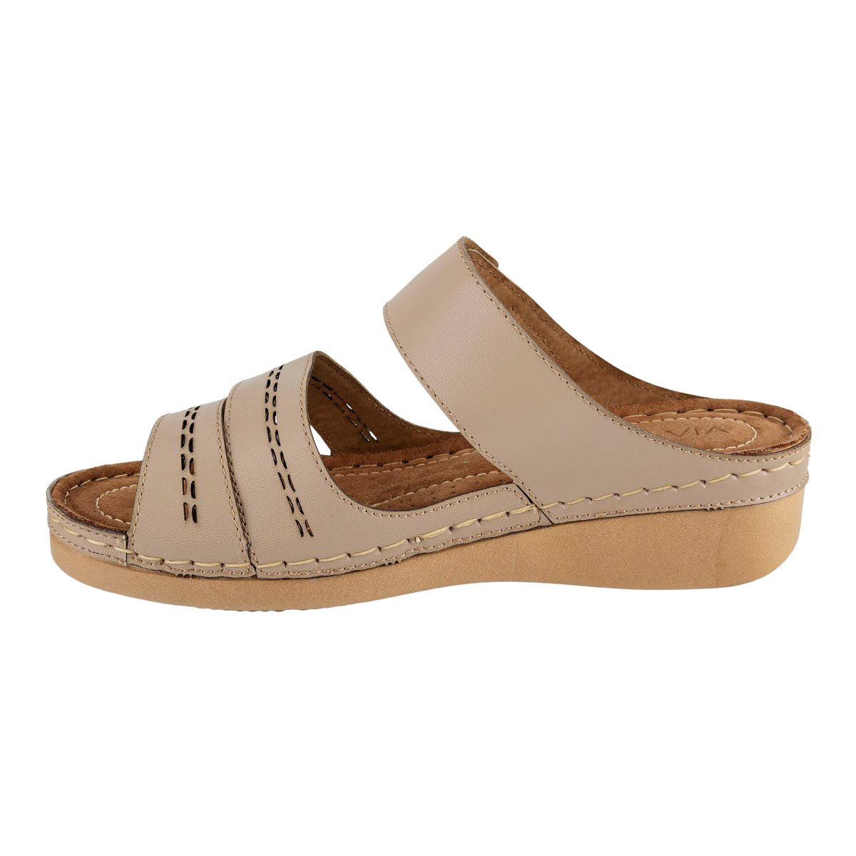 Sandalia Simipiel Cuña Para Mujer Viamoda 06552/53 Viamoda Sandalias Viamoda Calzado con Estilo en México