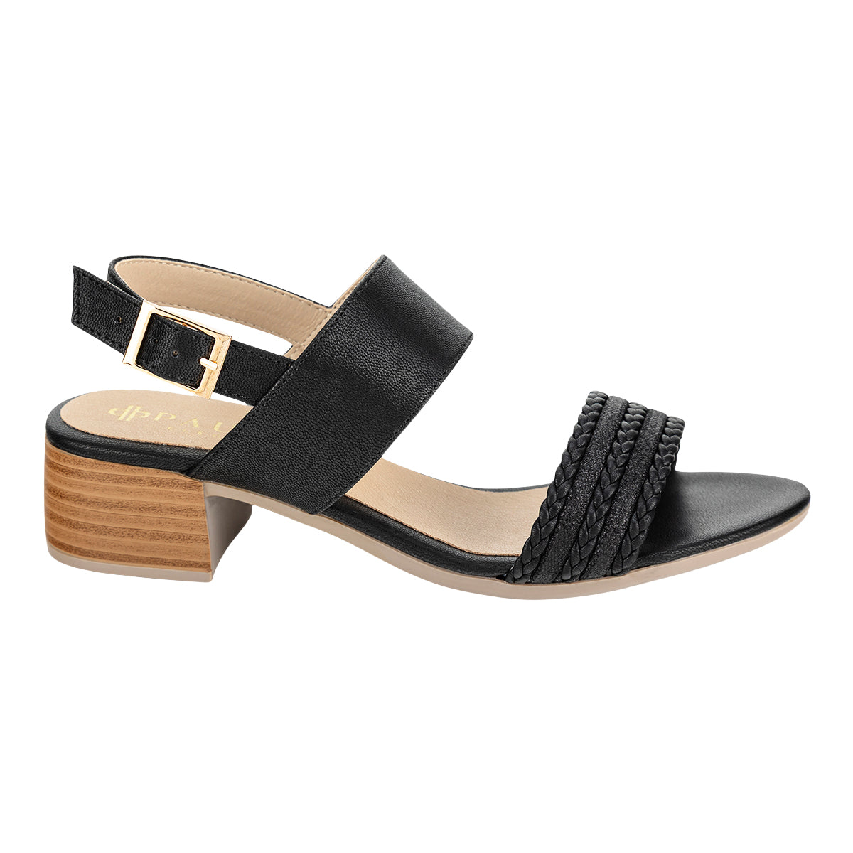 Sandalia Tacón Bloque Casual Para Mujer Paulie 08430