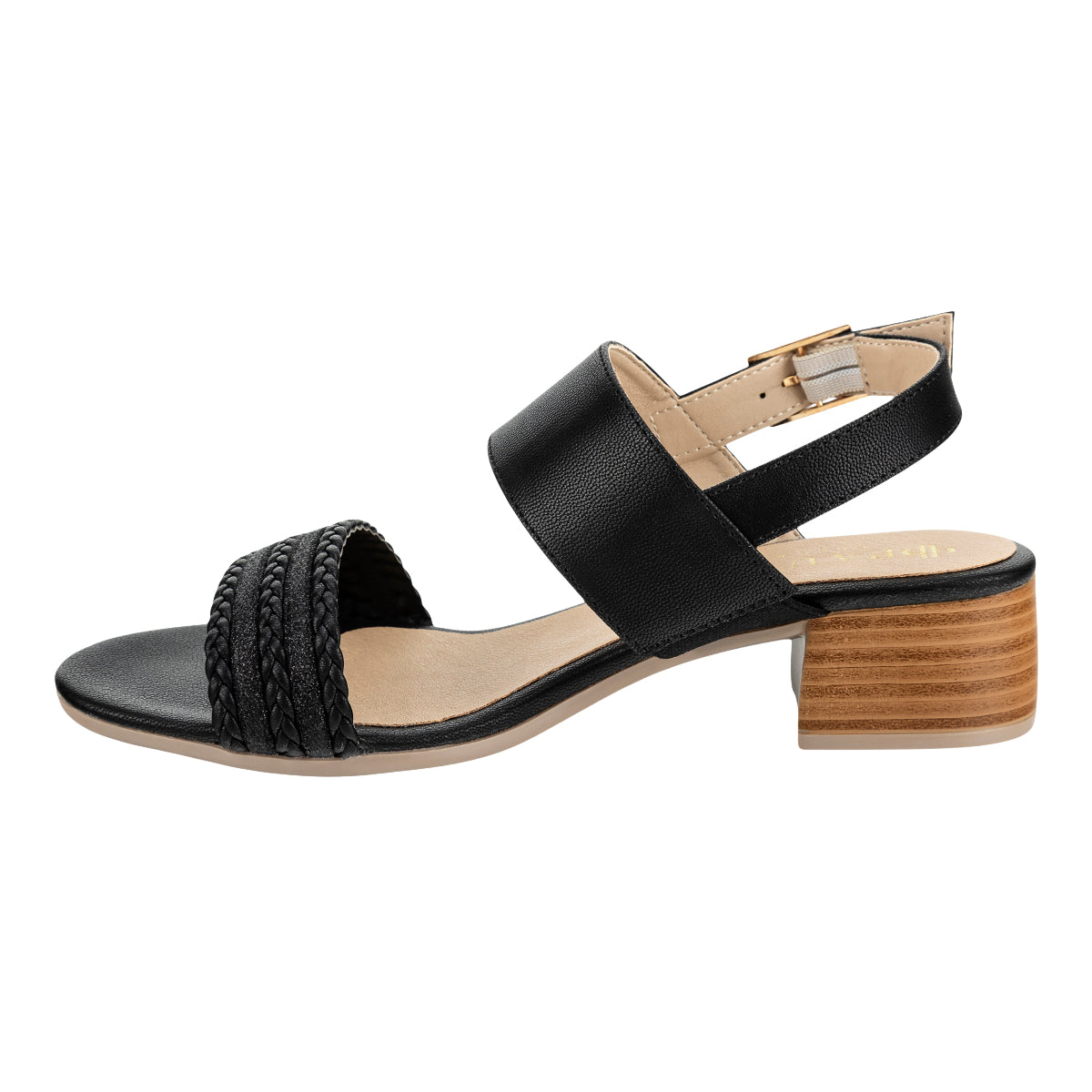 Sandalia Tacón Bloque Casual Para Mujer Paulie 08430