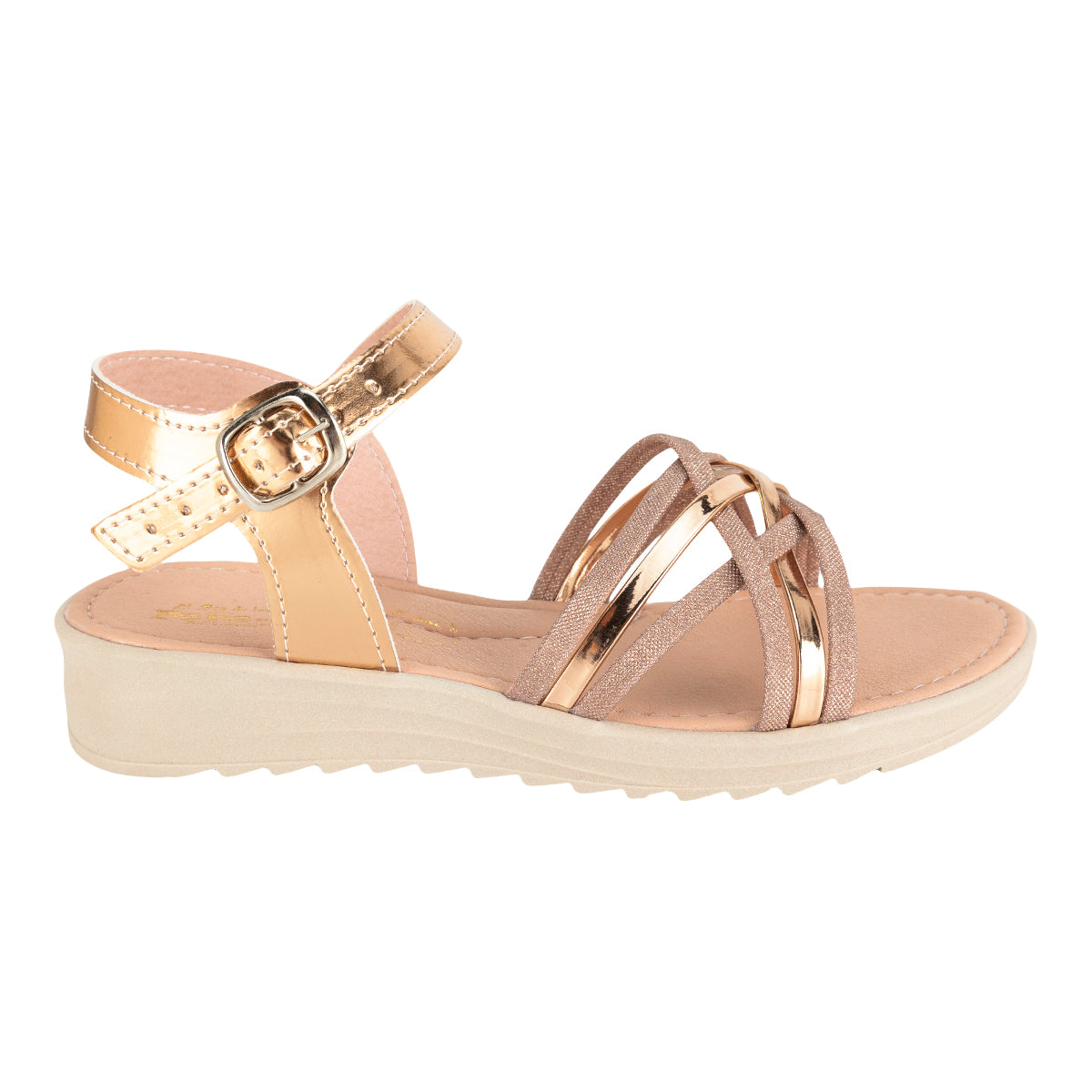 Sandalia Tiras Cruzadas Para Niña Peke Kids 08460