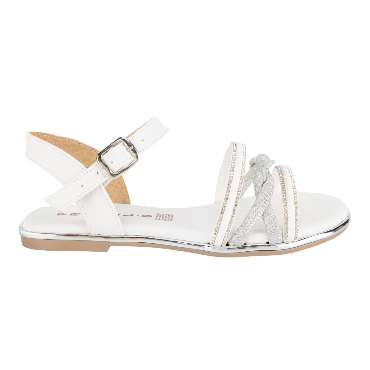 Sandalia Tiras Strass Para Mujer Touche 08704