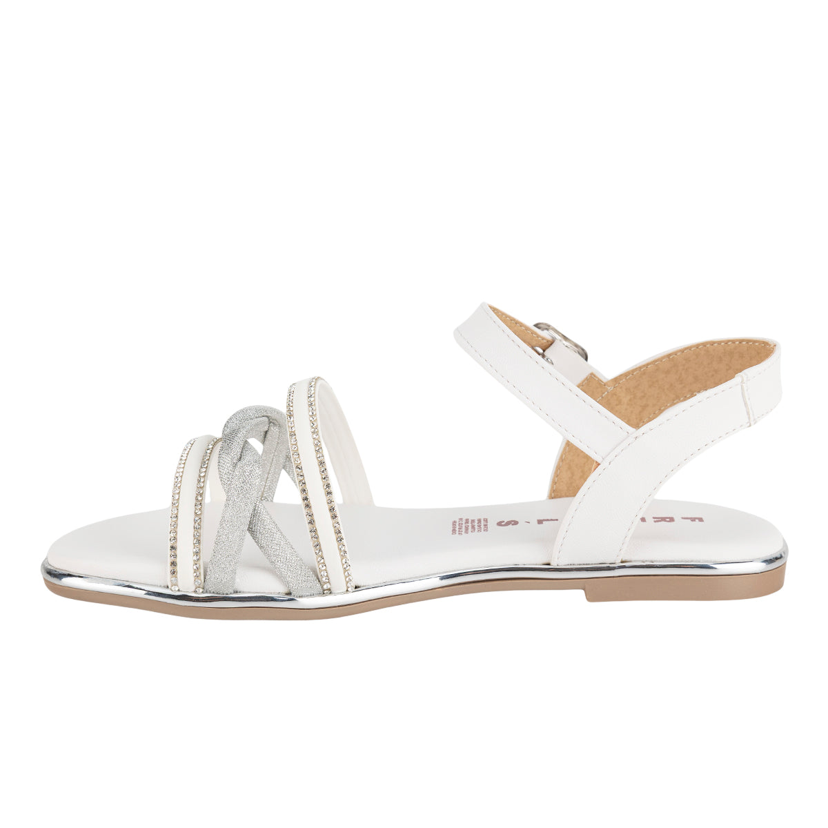 Sandalia Tiras Strass Para Mujer Touche 08704
