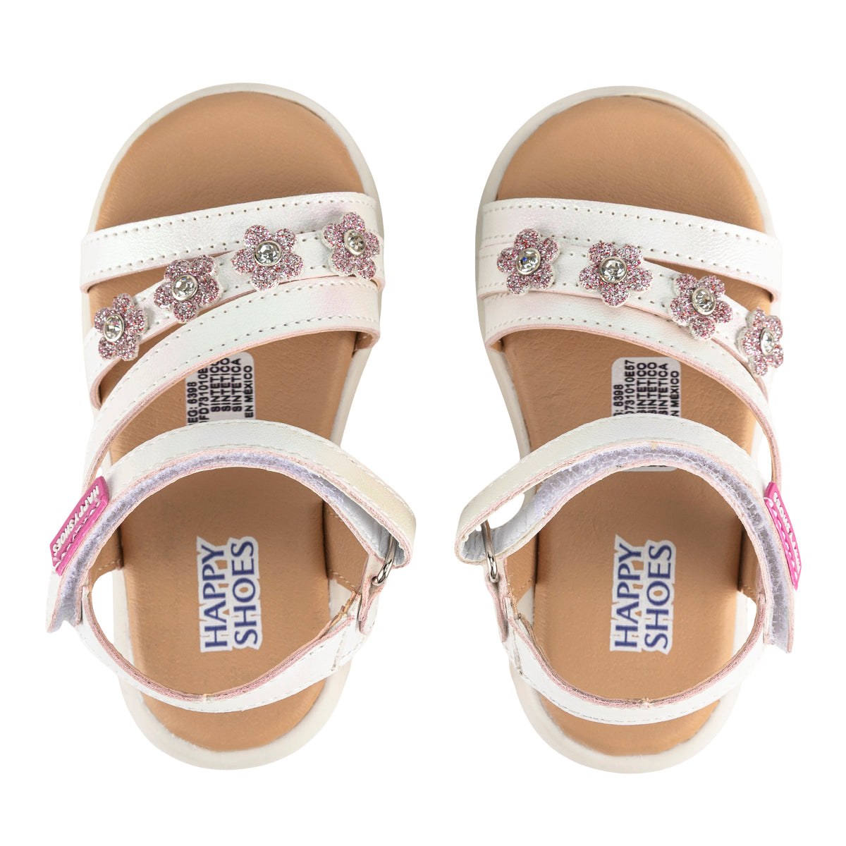 Sandalias Tornasoladas Para Niña Happy Shoes 08467