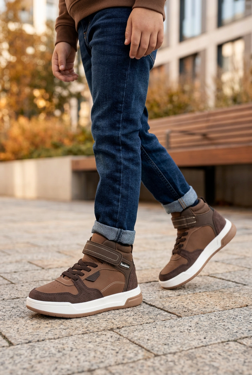 Tenis Bambino Para Niño Tipo Bota Ajuste Hibrido 09195 Bambino Tenis Bambino Calzado con Estilo en México